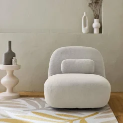 Silla giratoria 360° borreguito texturizada