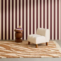 Silla infantil de madera de hevea y borreguito