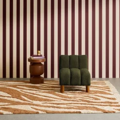 Silla infantil de madera de hevea y borreguito