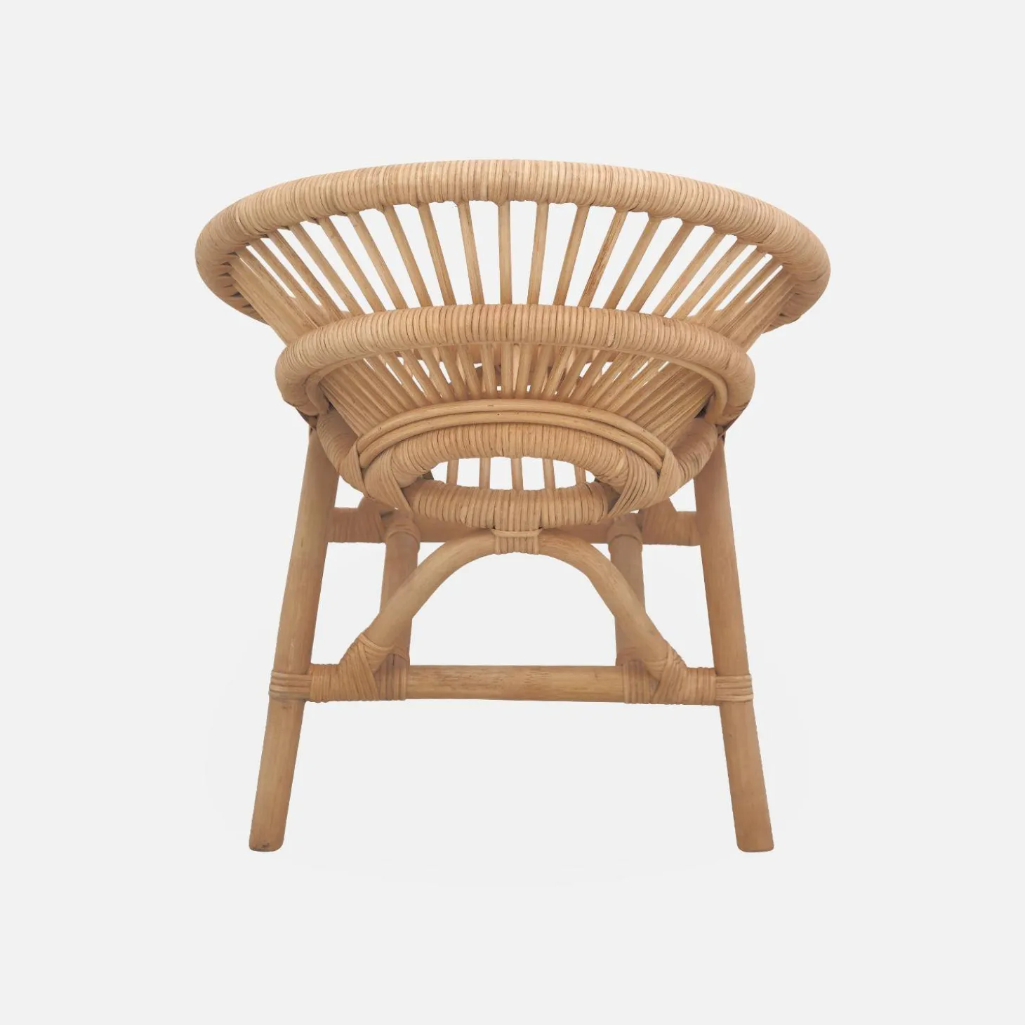 Silla infantil de ratán
