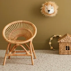 Silla infantil de ratán