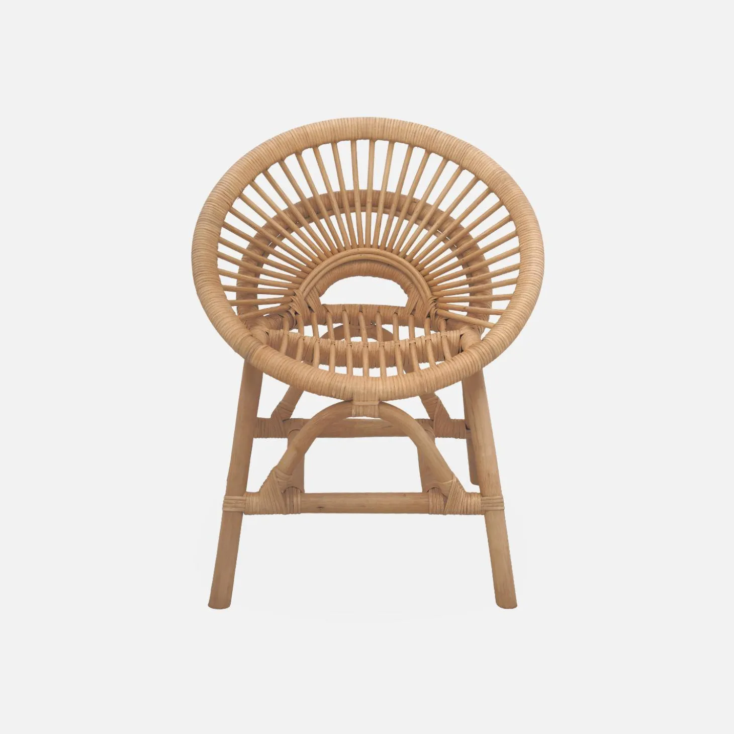 Silla infantil de ratán