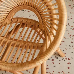 Silla infantil de ratán