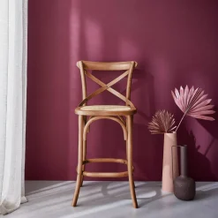 Sillas de bar bistró vintage madera
