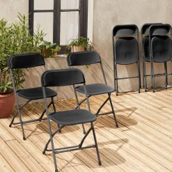 Sillas plegables para eventos, set de 6