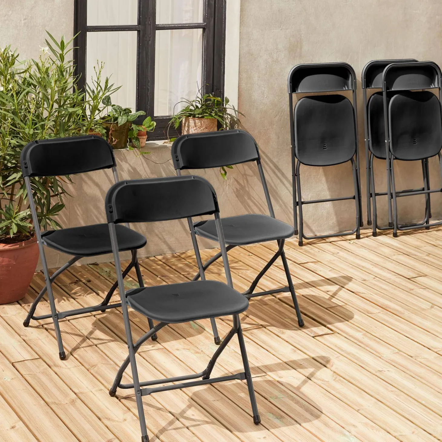 Sillas plegables para eventos, set de 6