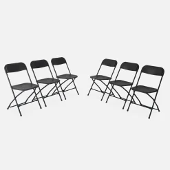 Sillas plegables para eventos, set de 6