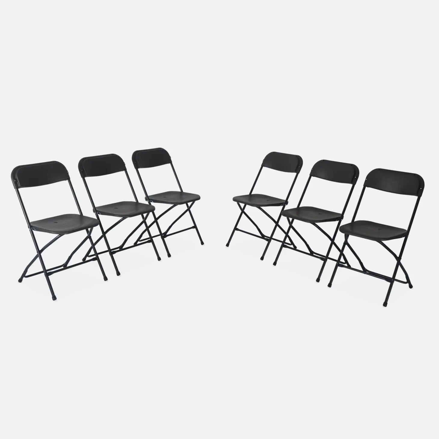 Sillas plegables para eventos, set de 6