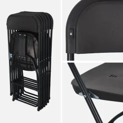 Sillas plegables para eventos, set de 6