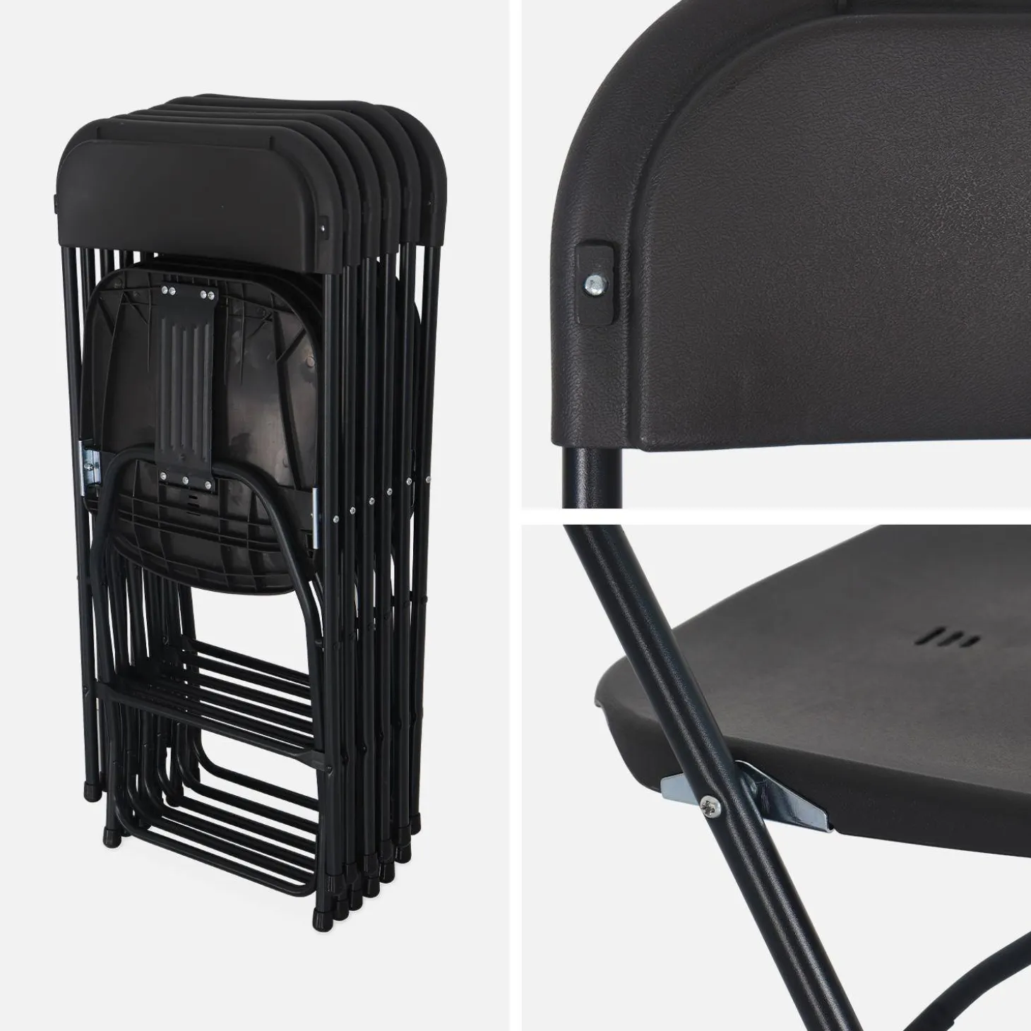 Sillas plegables para eventos, set de 6