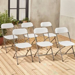 Sillas plegables para eventos, set de 6