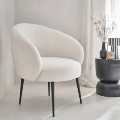 Sillón borreguito de diseño acogedor