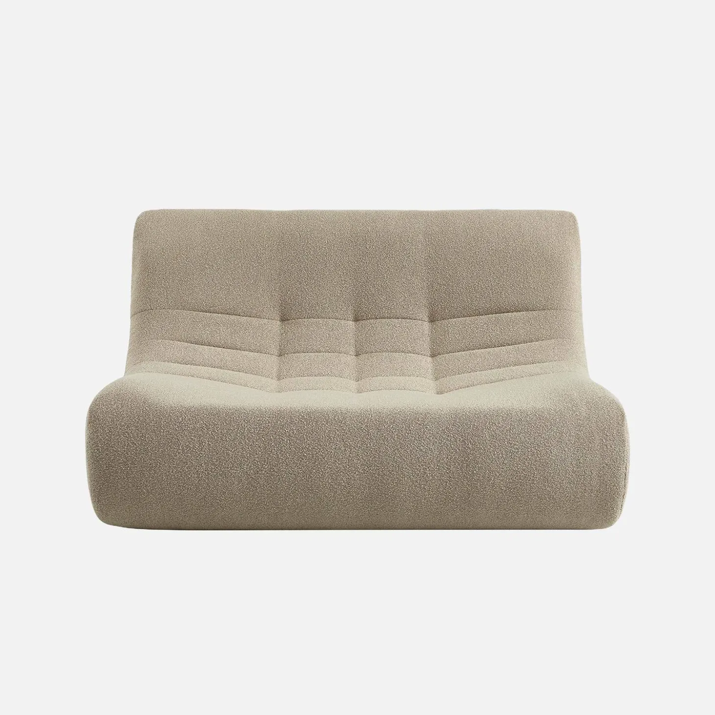 Sillón borreguito texturizada, 2 plazas