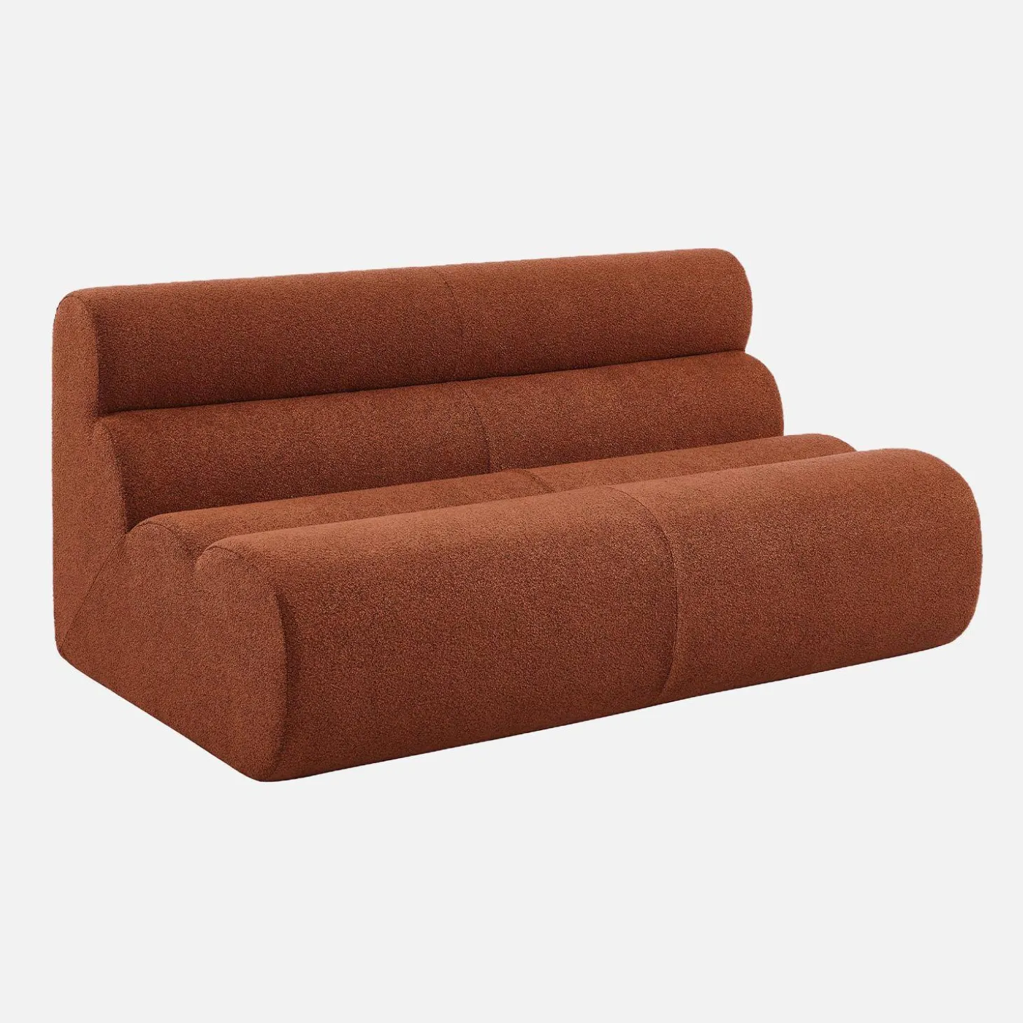 Sillón borreguito texturizado, 2 plazas