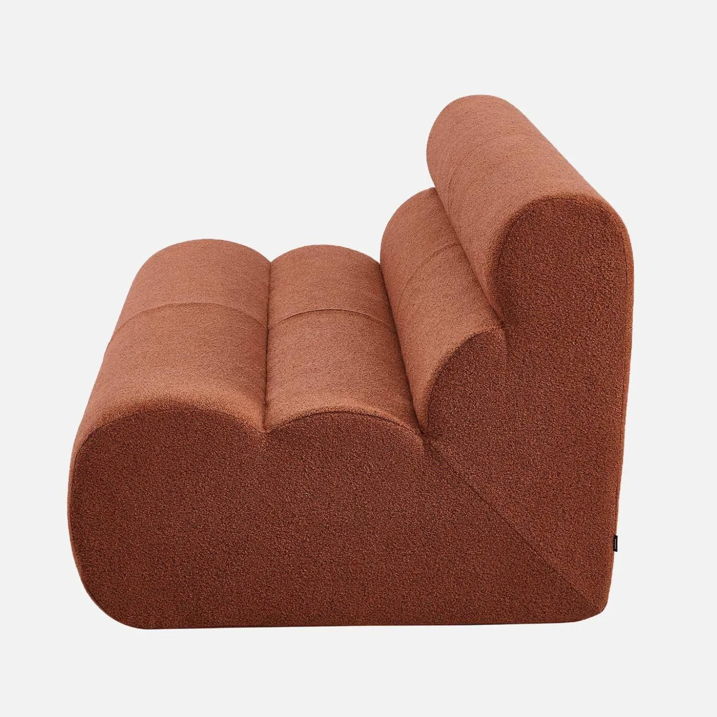 Sillón borreguito texturizado, 2 plazas