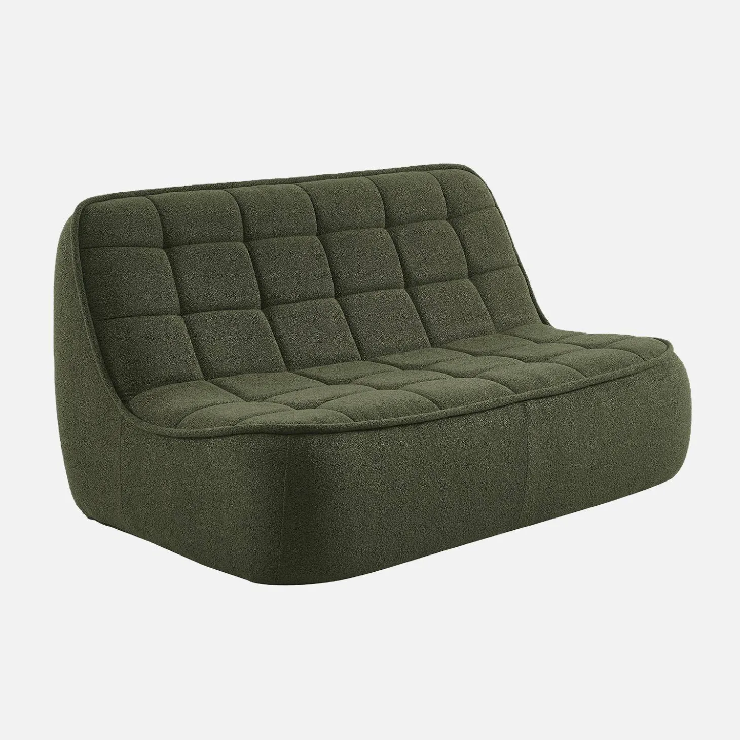 Sillón borreguito texturizada, 2 plazas