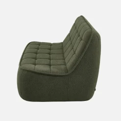 Sillón borreguito texturizada, 2 plazas