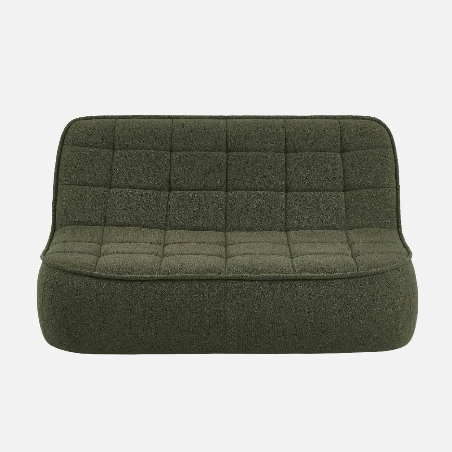 Sillón borreguito texturizada, 2 plazas