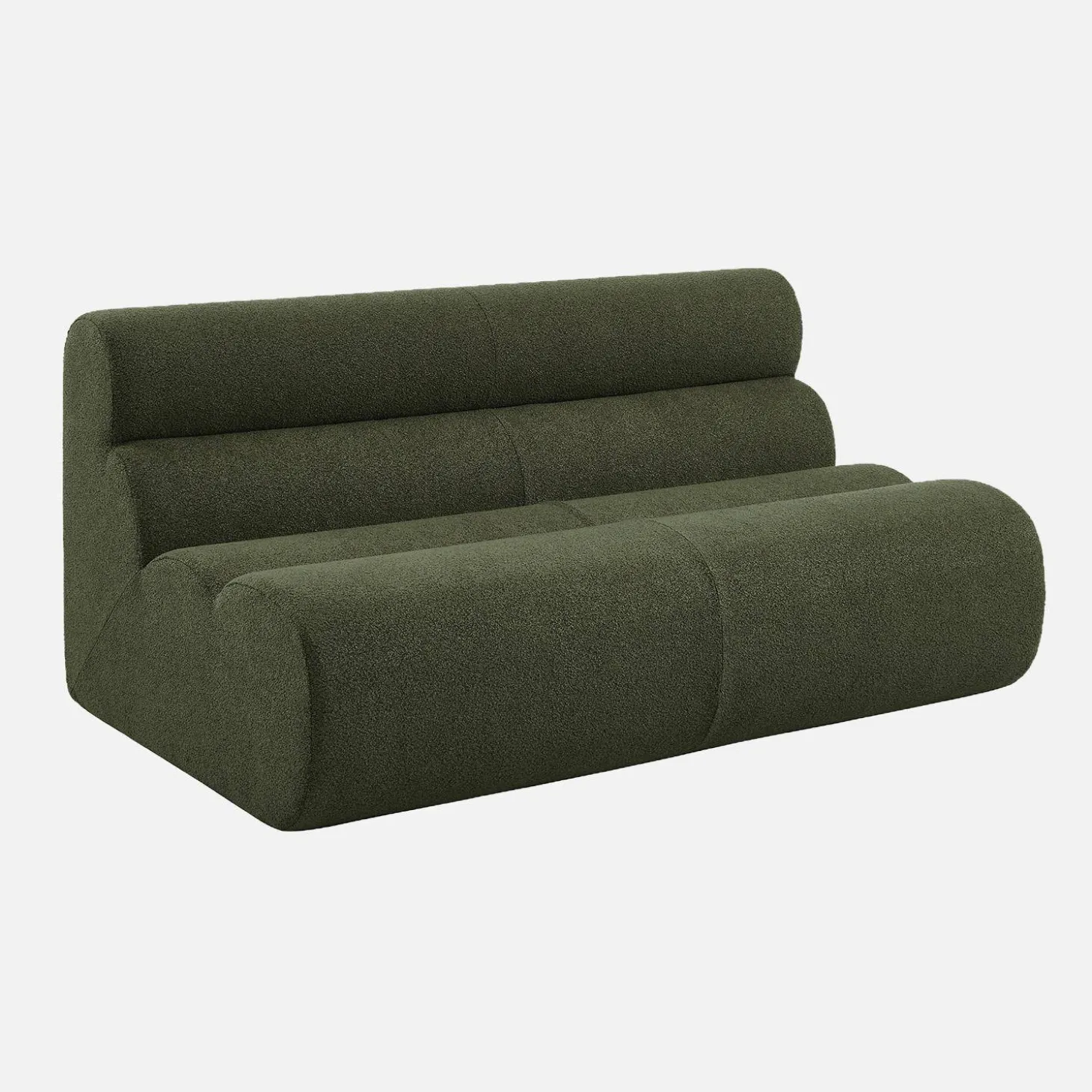 Sillón borreguito texturizado, 2 plazas