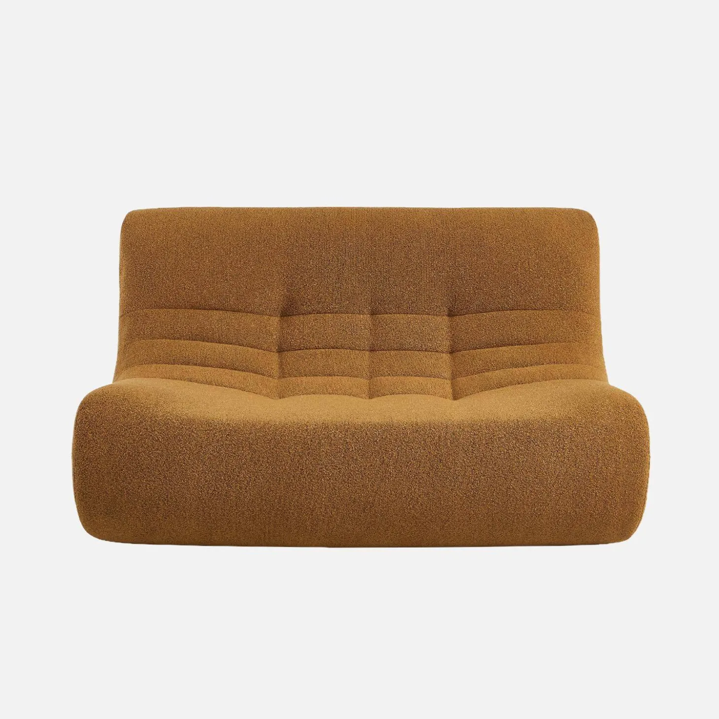 Sillón borreguito texturizada, 2 plazas
