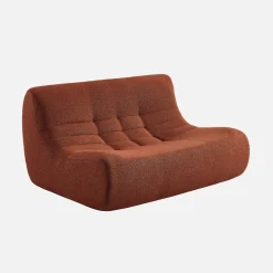 Sillón borreguito texturizada, 2 plazas