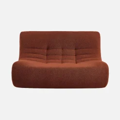 Sillón borreguito texturizada, 2 plazas