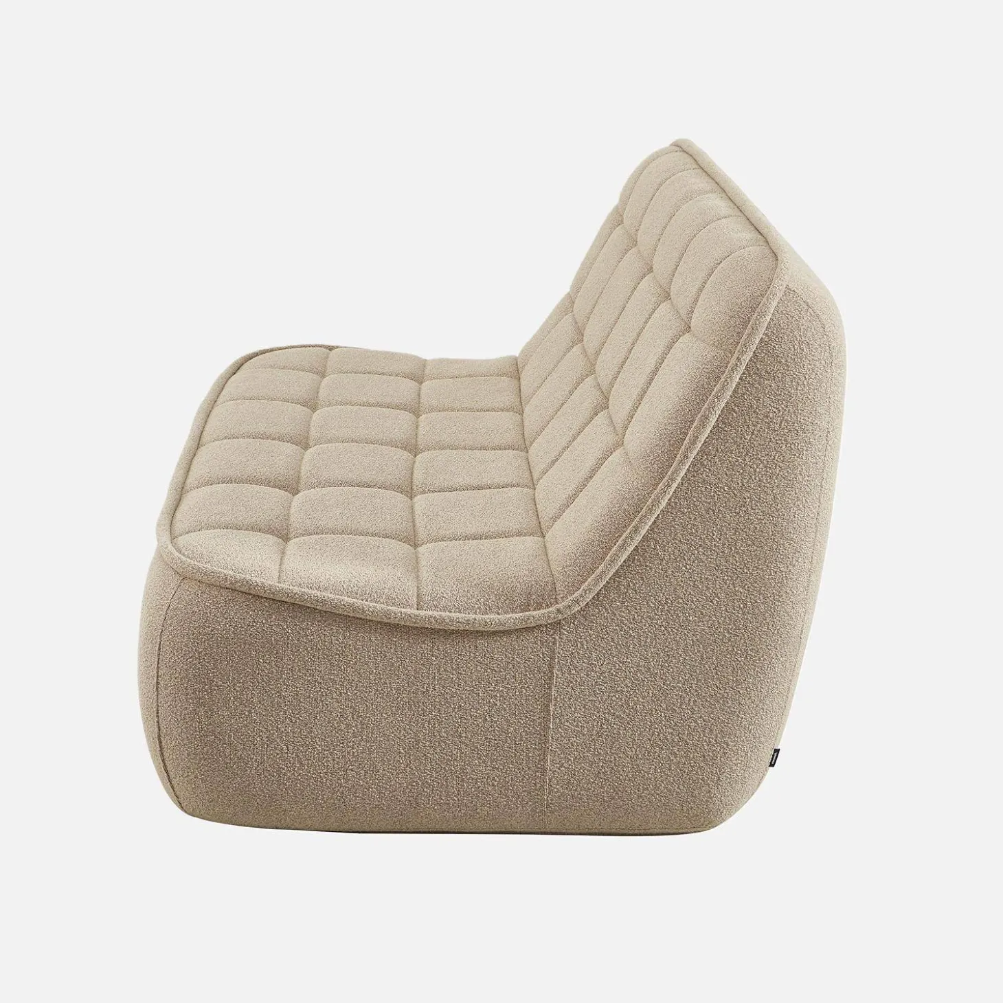 Sillón borreguito texturizada, 2 plazas