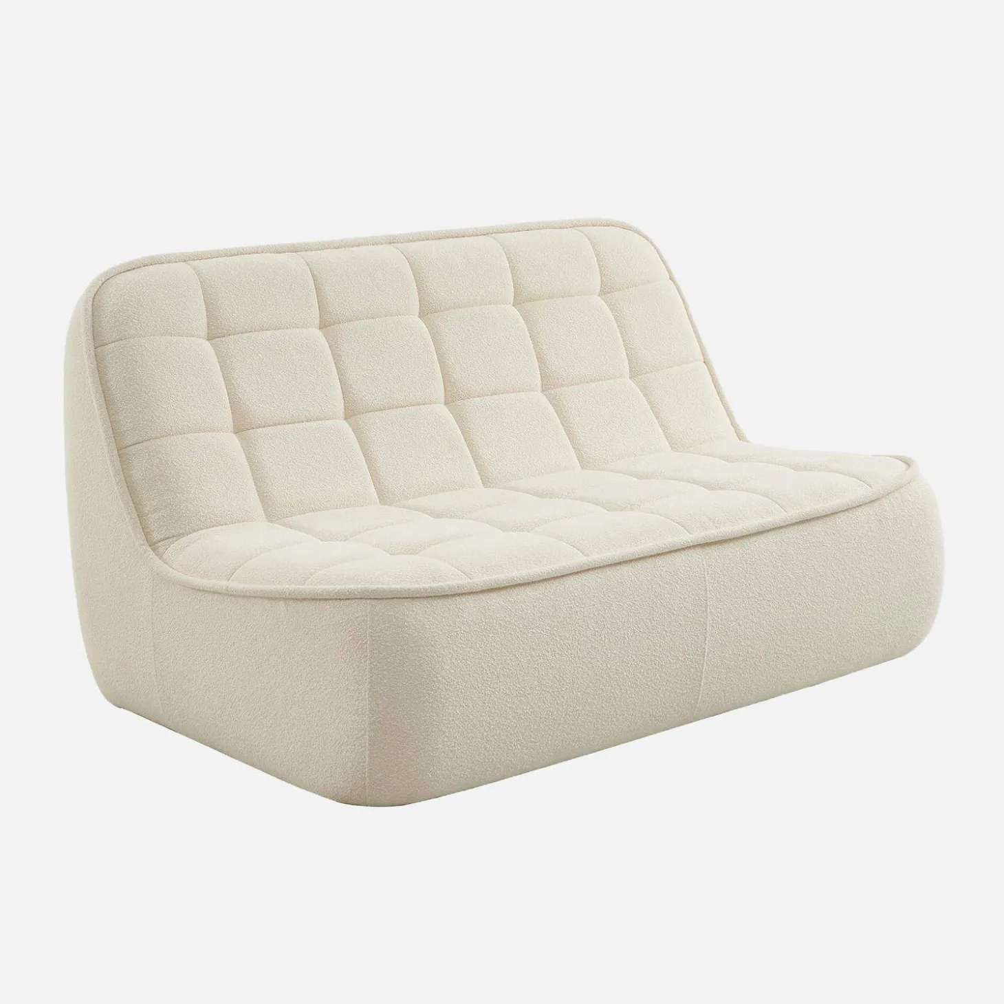 Sillón borreguito texturizada, 2 plazas