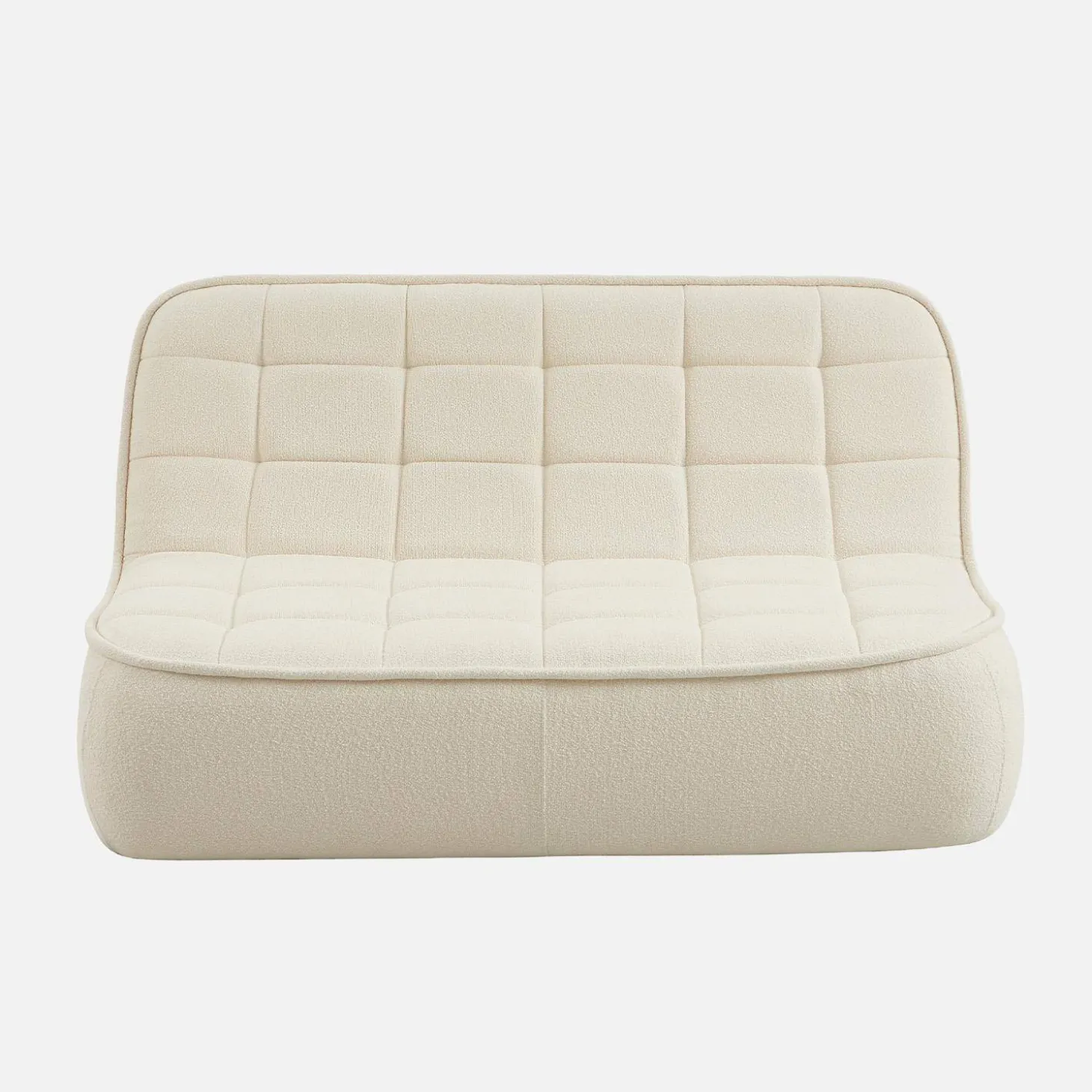 Sillón borreguito texturizada, 2 plazas