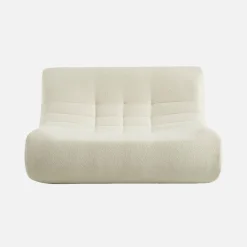 Sillón borreguito texturizada, 2 plazas