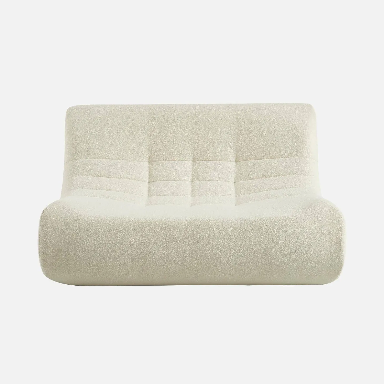 Sillón borreguito texturizada, 2 plazas