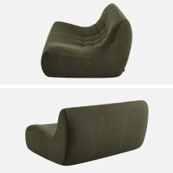 Sillón borreguito texturizada, 2 plazas