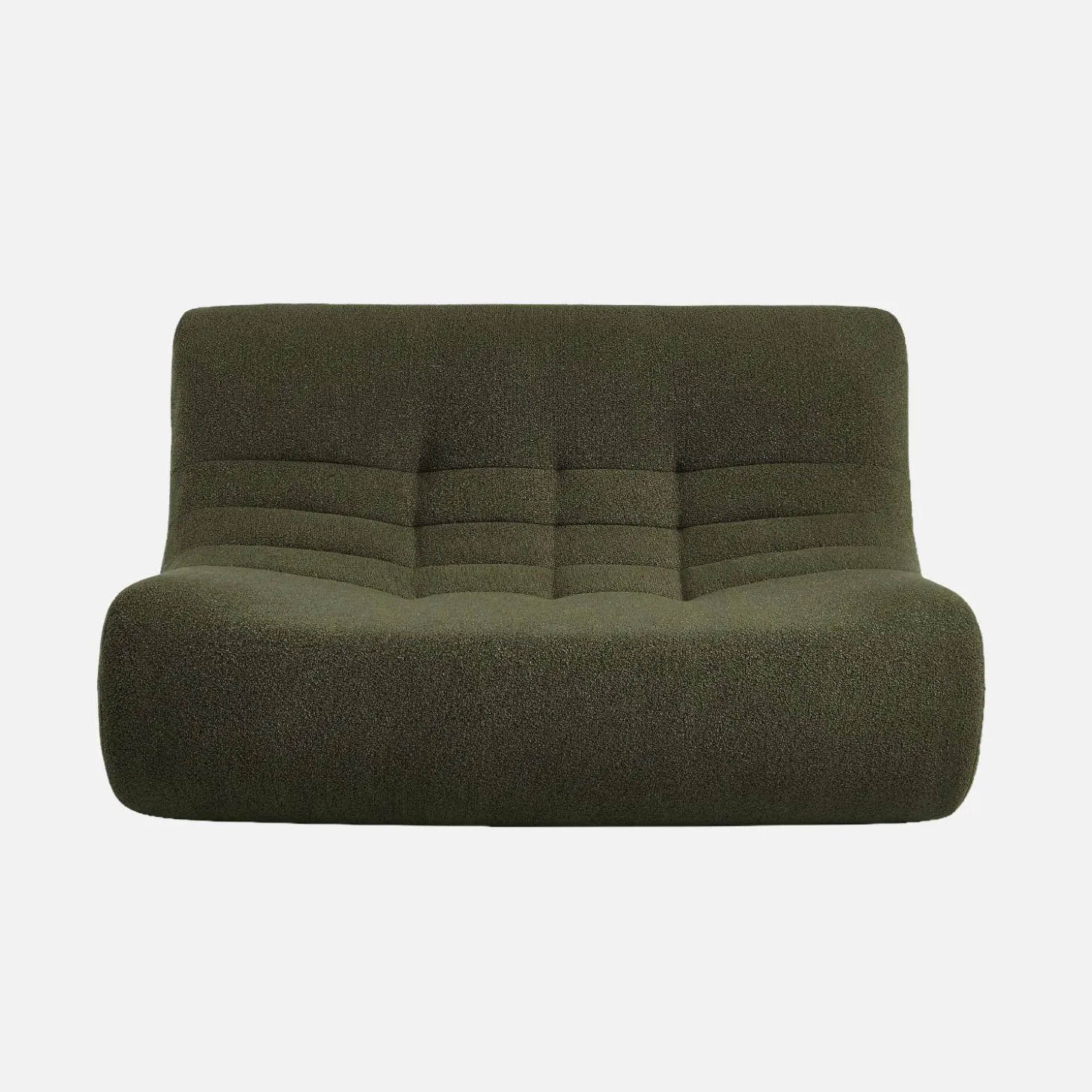 Sillón borreguito texturizada, 2 plazas