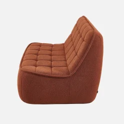 Sillón borreguito texturizada, 2 plazas