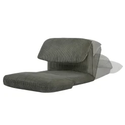 Sillón convertible de pana gruesa