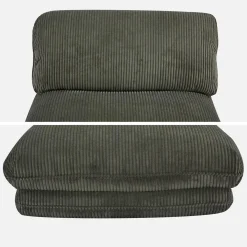 Sillón convertible de pana gruesa