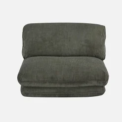 Sillón convertible de pana gruesa