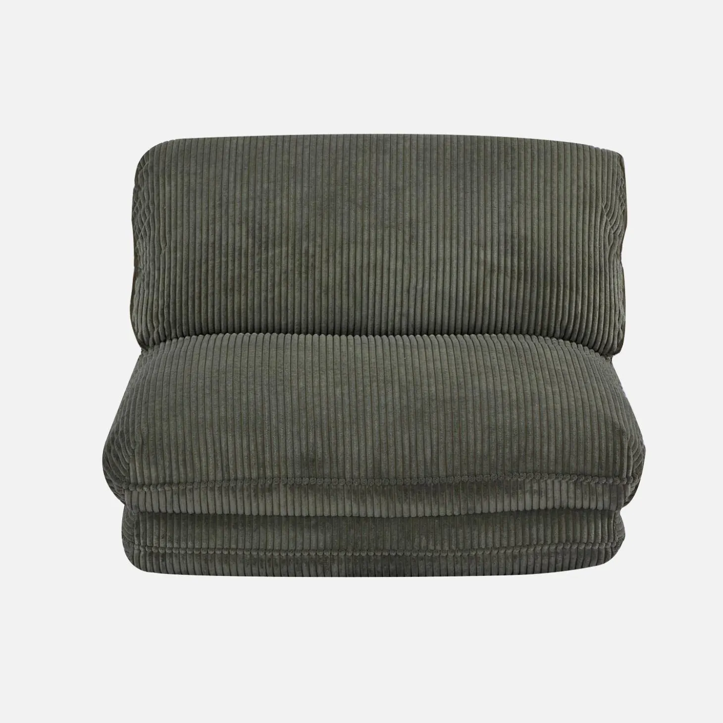 Sillón convertible de pana gruesa