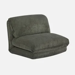 Sillón convertible de pana gruesa