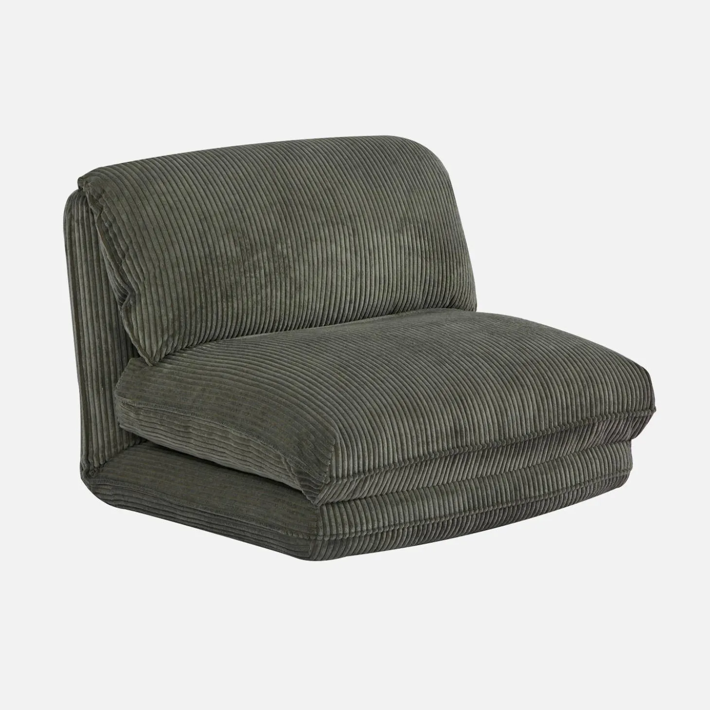 Sillón convertible de pana gruesa