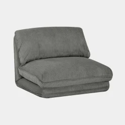 Sillón convertible de pana gruesa