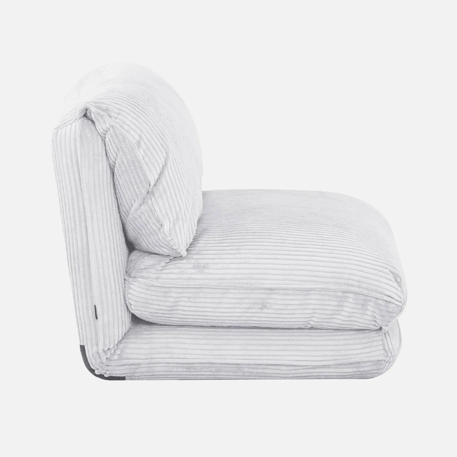 Sillón convertible de pana gruesa