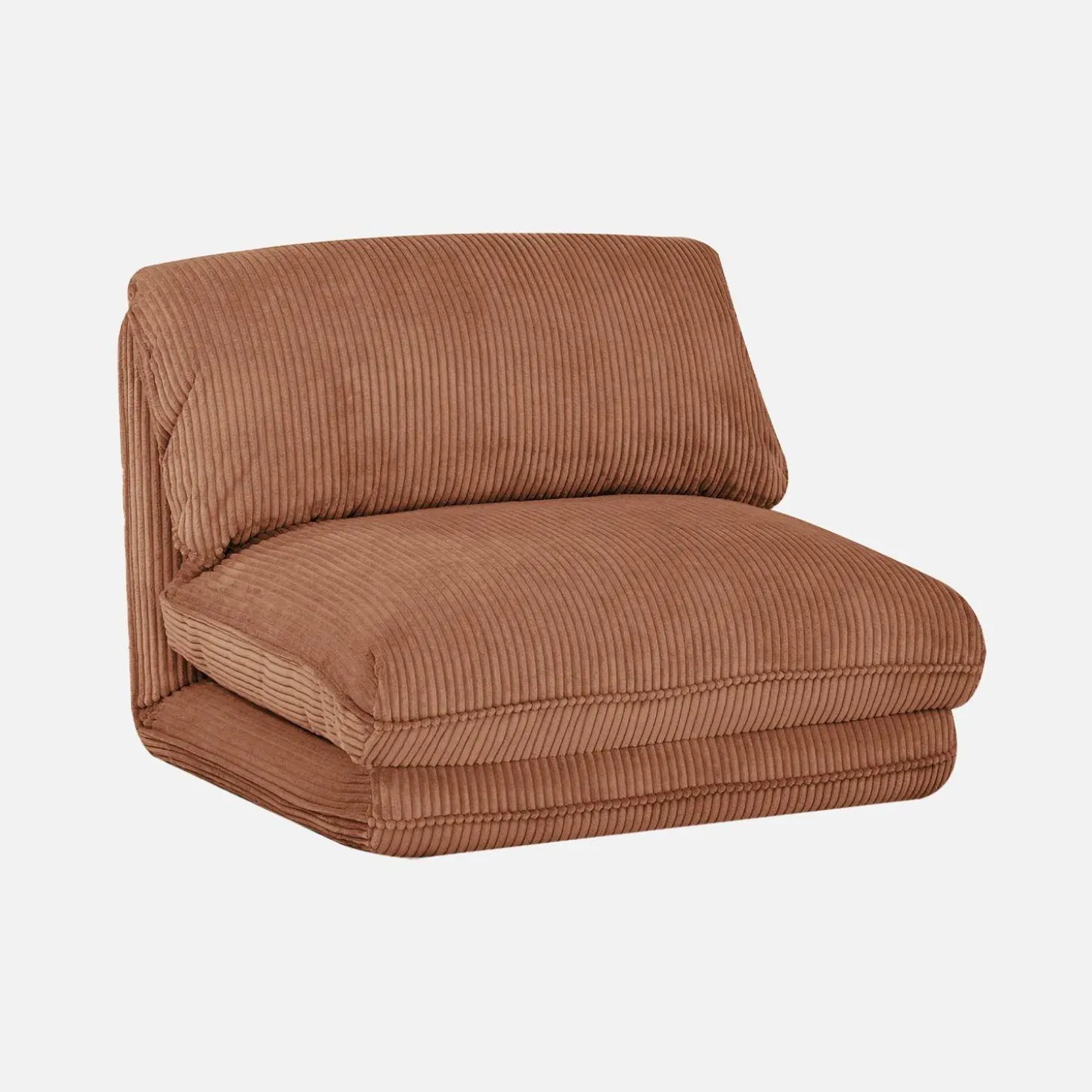 Sillón convertible de pana gruesa