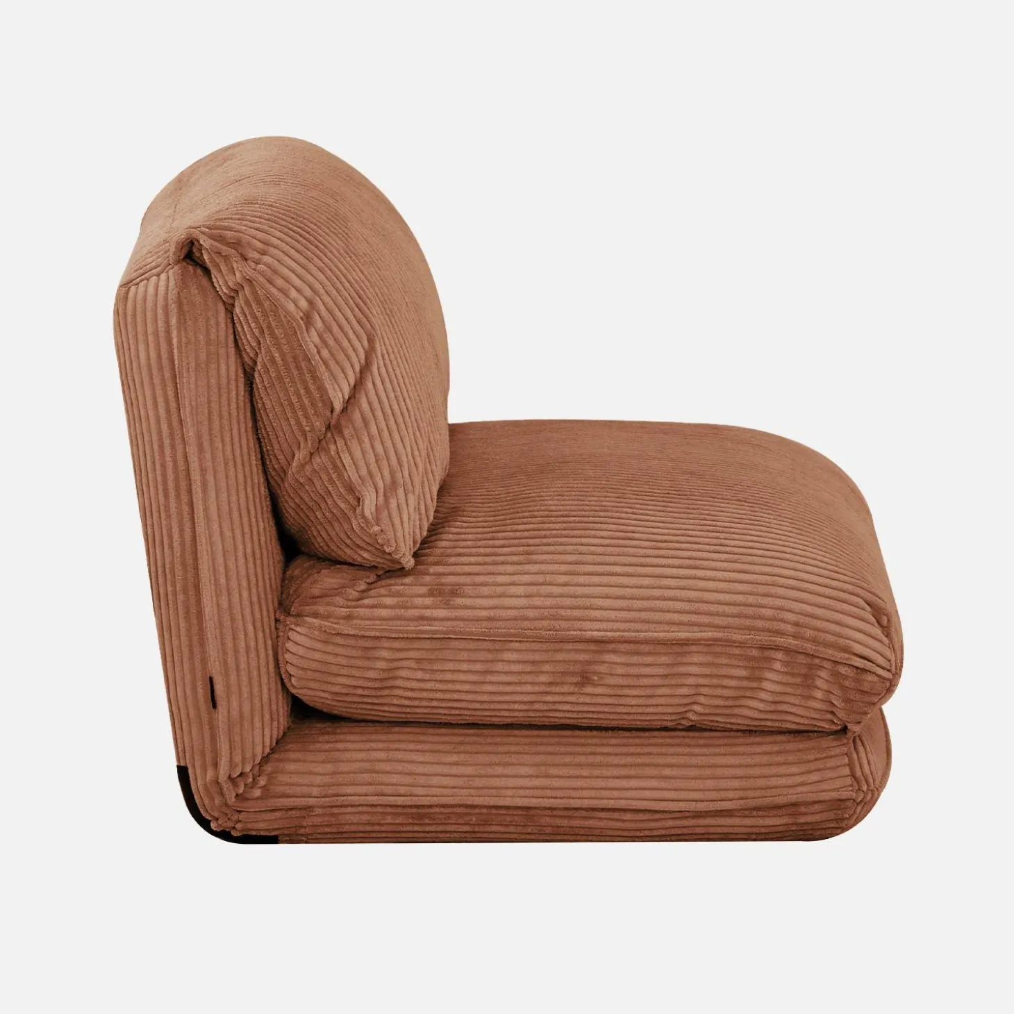 Sillón convertible de pana gruesa
