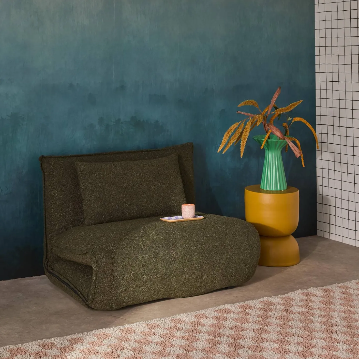 Sillón convertible de borreguito