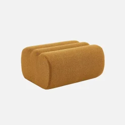 Sillón de borreguito texturizada con reposapiés