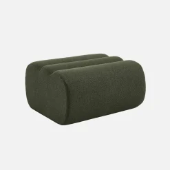 Sillón de borreguito texturizada con reposapiés