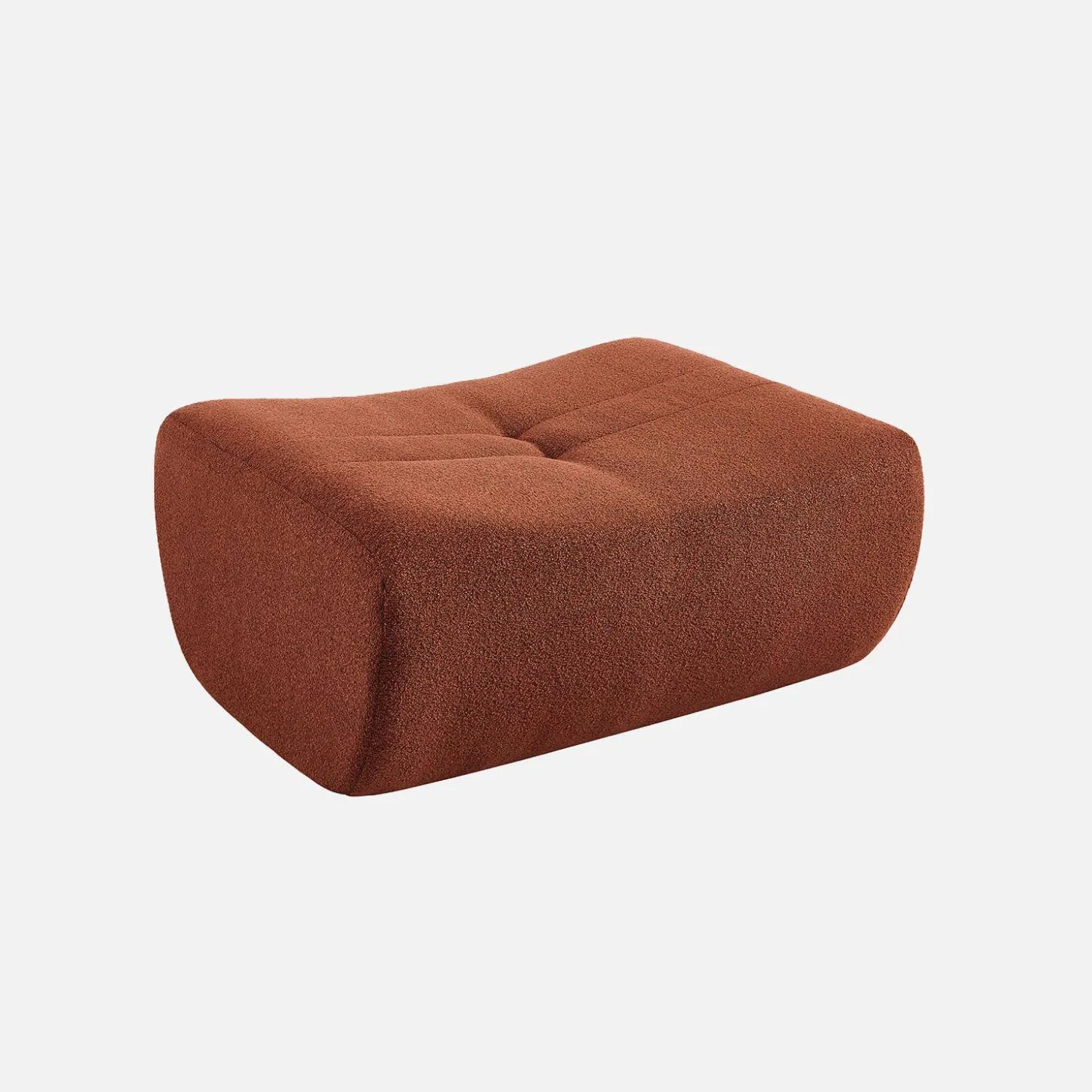 Sillón de borreguito texturizada con reposapiés