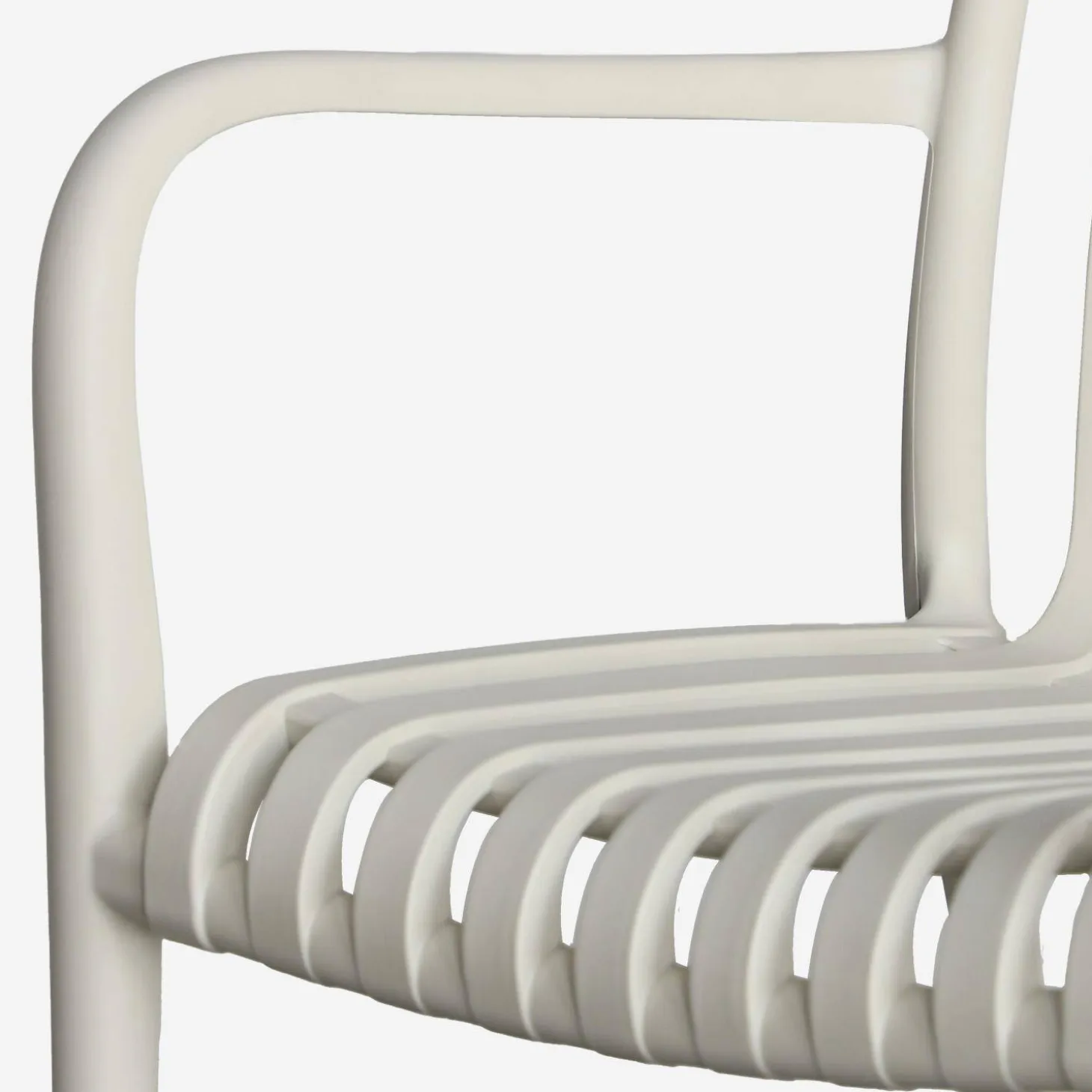 Sillón de jardín con diseño lineal, set de 4