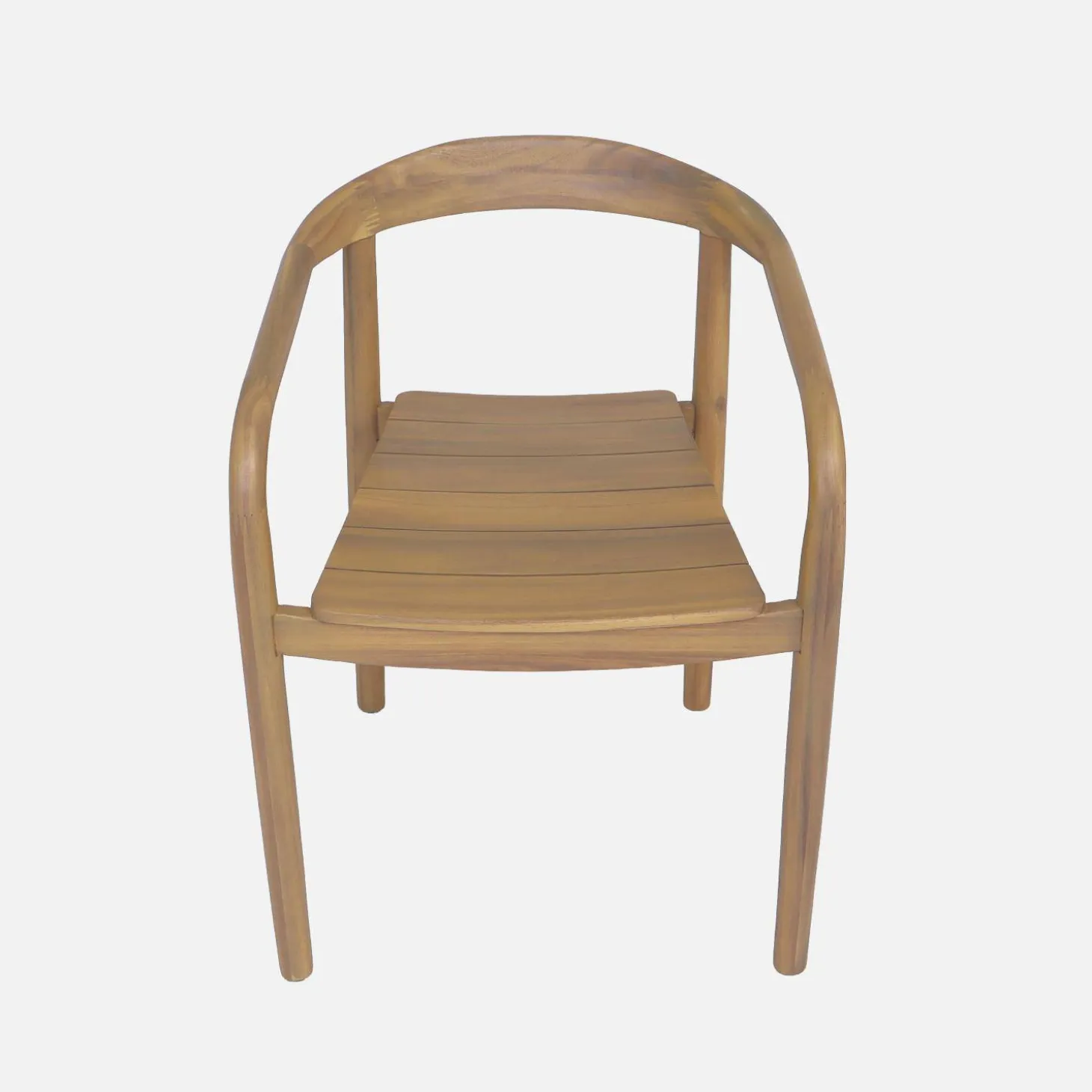 Sillón de jardín de madera de acacia, set de 2